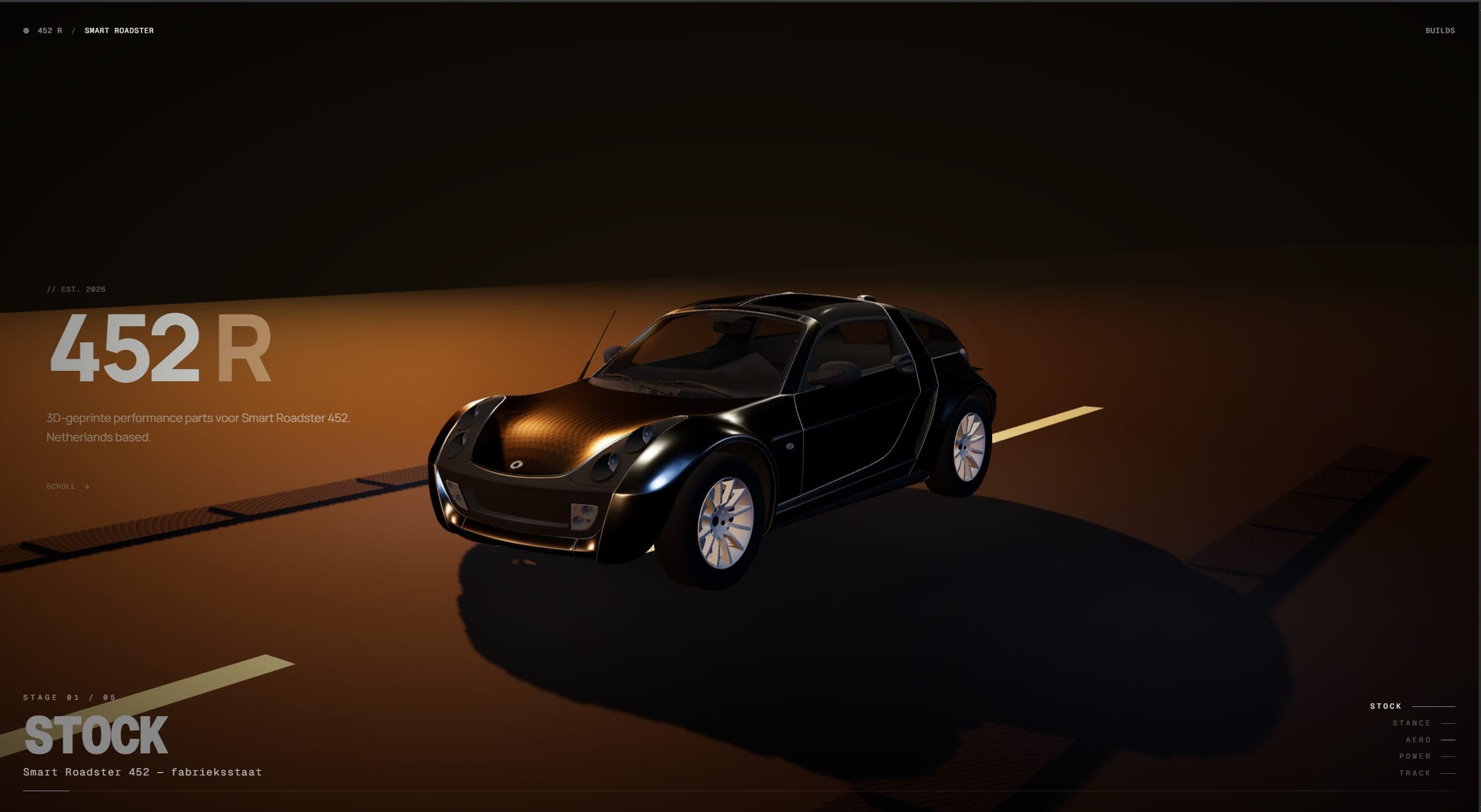 Website gemaakt voor SmartRoadster Tuning